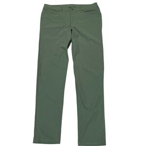 Lululemon ABC Pant Slim Warpstreme Stretch M5ADA Green Twill Men's Sz 36